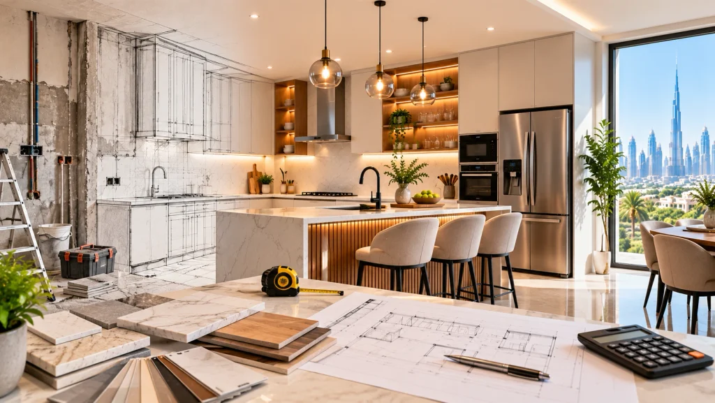 Kitchen renovation in Dubai